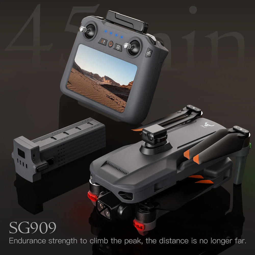 4K GPS Drone with Obstacle Avoidance - Foldable Quadcopter SG909 MAX Tidesmit