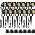 1-Meter Wire 10W Low Voltage LED Landscape Lighting with Connectors, 12V Outdoor Spotlights Garden Pathway Lights, 1000LM