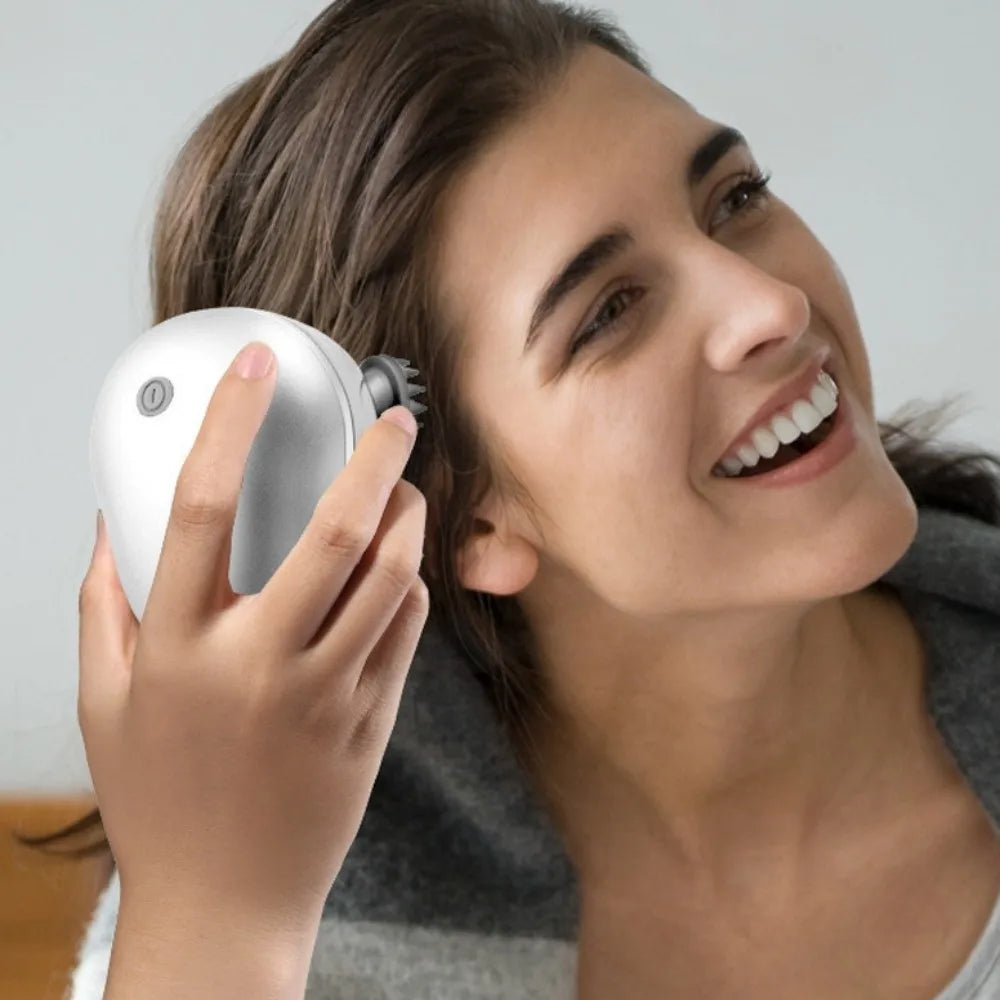 Electric Head Massager by Tidesmit | Portable Rechargeable Wellness Tool Relaxation Treatment Tidesmit