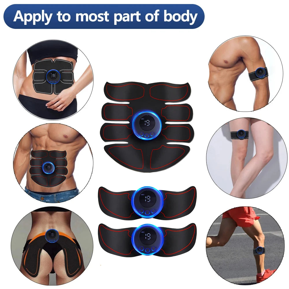 EMS Muscle Stimulator Abdominal Trainer - Rechargeable Body Recovery Fascia Gun Tidesmit
