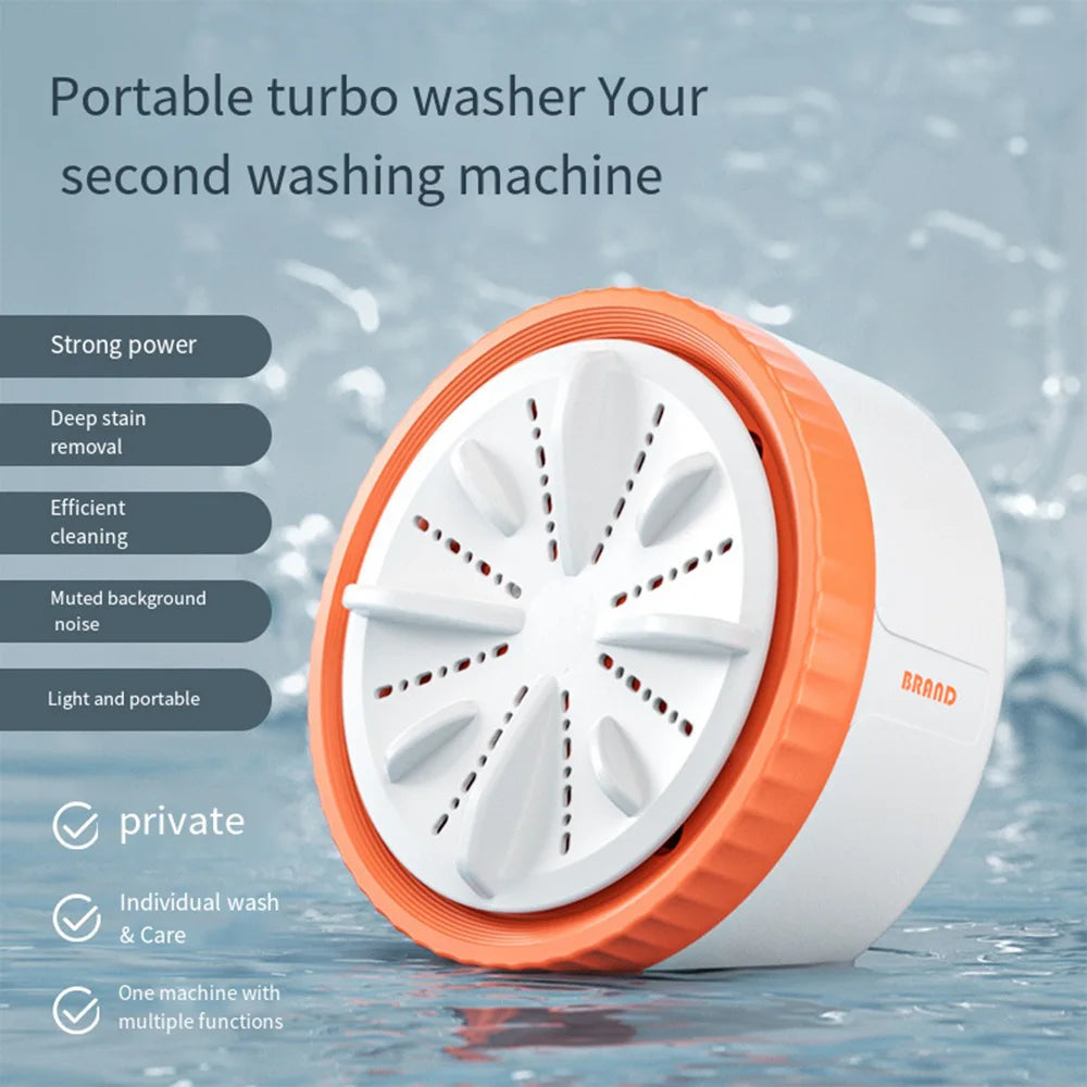 Tidesmit portable mini USB washing machine with 3-gear timer for cleaning baby clothes, underwear, and socks on travel