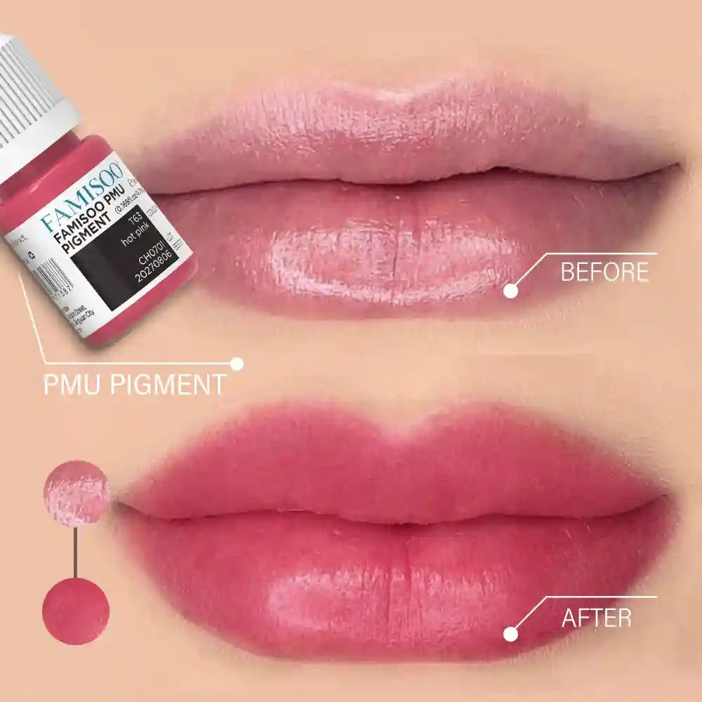 Permanent Makeup Pigment 5ml | Professional PMU Lip & Brow Ink Permanent Makeup Machines Tidesmit