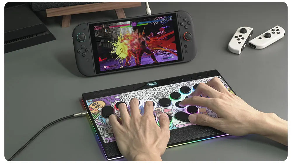 Haute42 C16 Magnetic Leverless Hitbox Controller Stickless Arcade Controller Keyboard For PC/ PS5/PS4 Hitbox Fighting Stick
