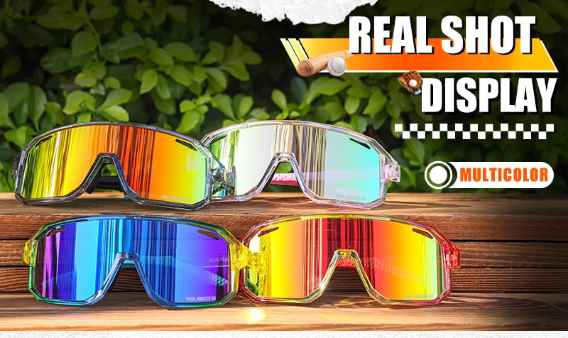 Kapvoe UV400 Polarized Outdoor Bike Cycling Child Sunglasses Teenagers Bicycle Cycling Glasses Sports Boys Girls Goggles Sale