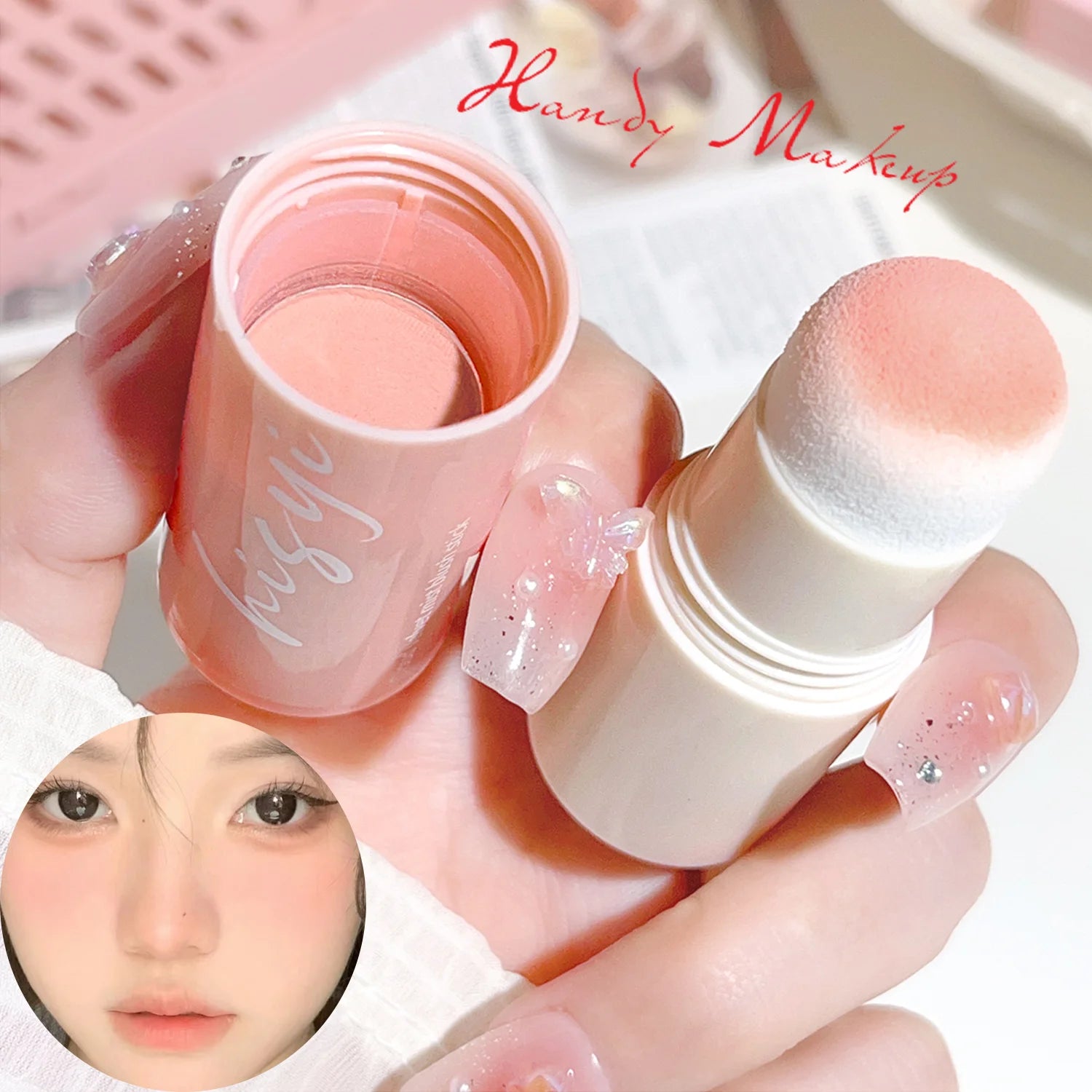 Tidesmit Cloud Soft Matte Blush Stick for natural brightening and flawless skin tone face makeup