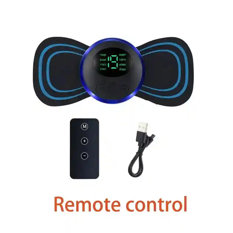 EMS Neck Massager - Portable Electric Pulse Pain Relief Patch Relaxation Treatment C Tidesmit
