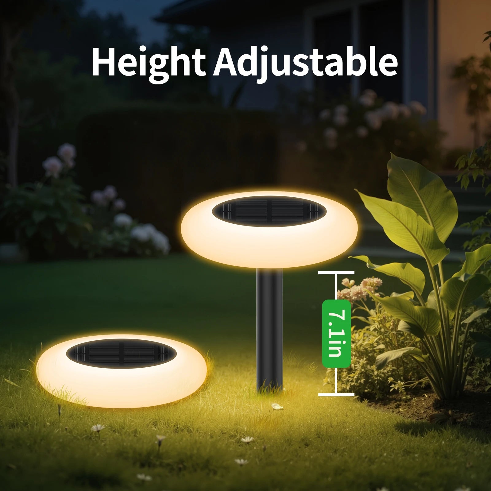 Colorful Solar Lights Outdoor Color Changing Solar Lights Pathway Lights Garden Lights For Landscape Walkway Patio Yard Garden
