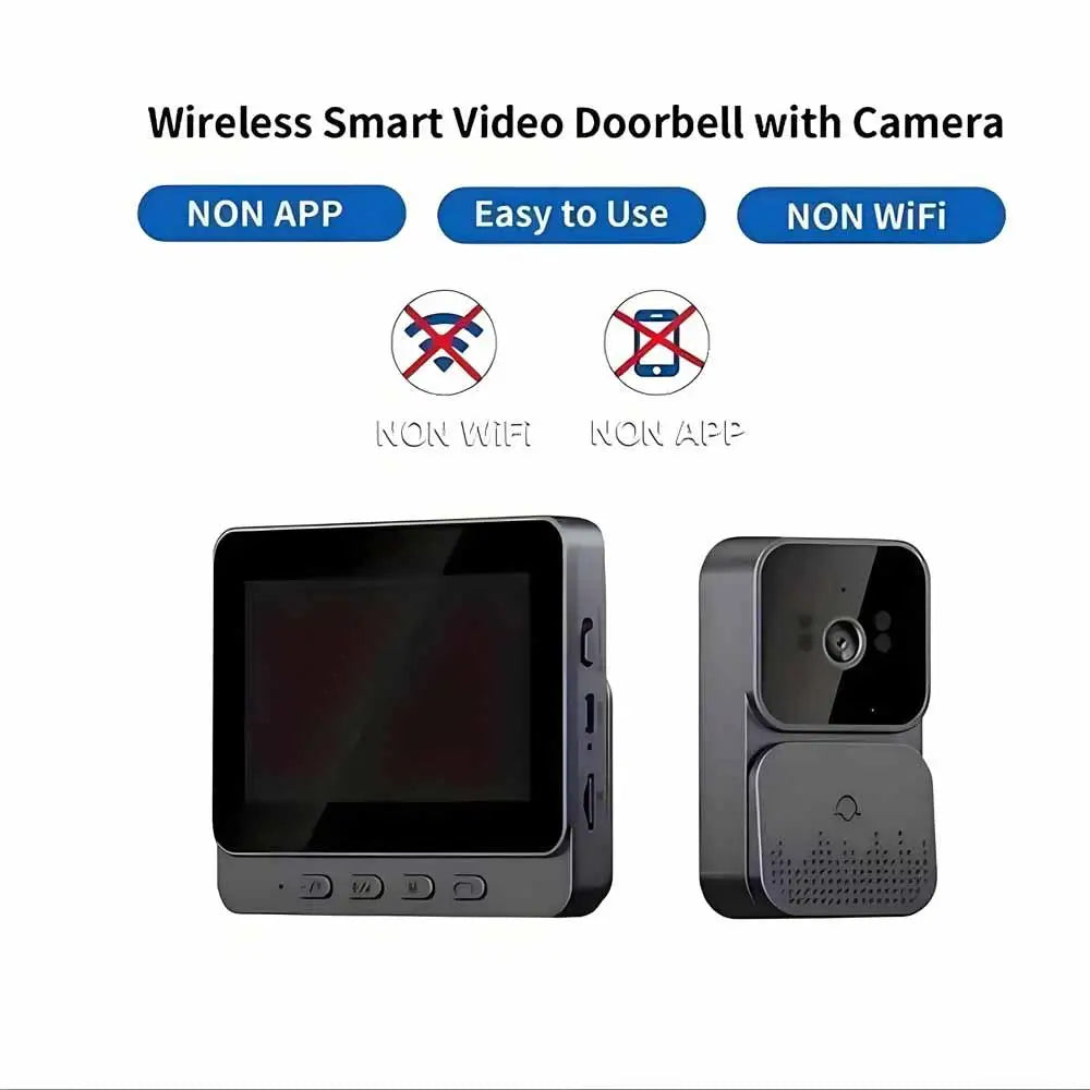 Wireless intercom Doorbell HD Night Vision 4.3in lPs screen Waterproof Visual Doorbell camera smart Home security Video By Bell