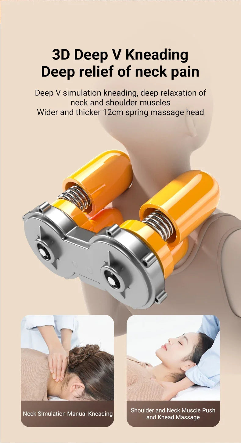Tidesmit Electric Massage Chair for Neck and Back Pain Relief - 220V EU Massage Chairs Tidesmit