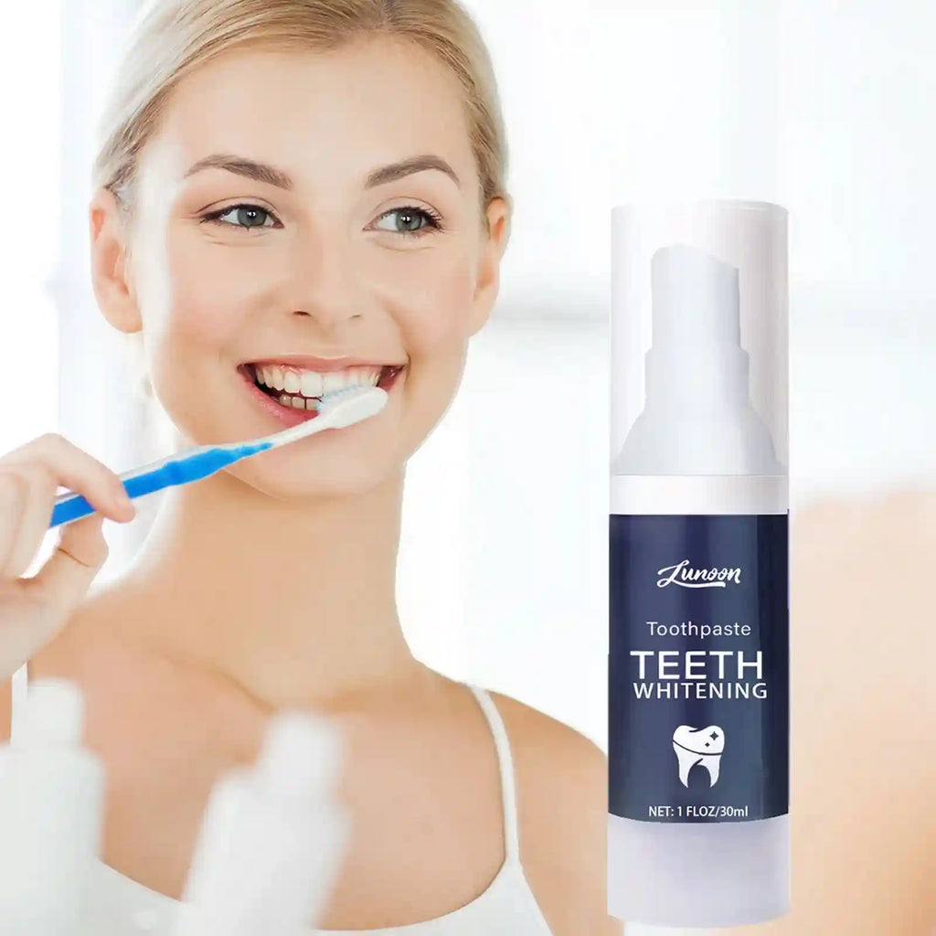 Tidesmit V34 teeth whitening toothpaste and 5D whitening strips for professional oral hygiene and fresh breath