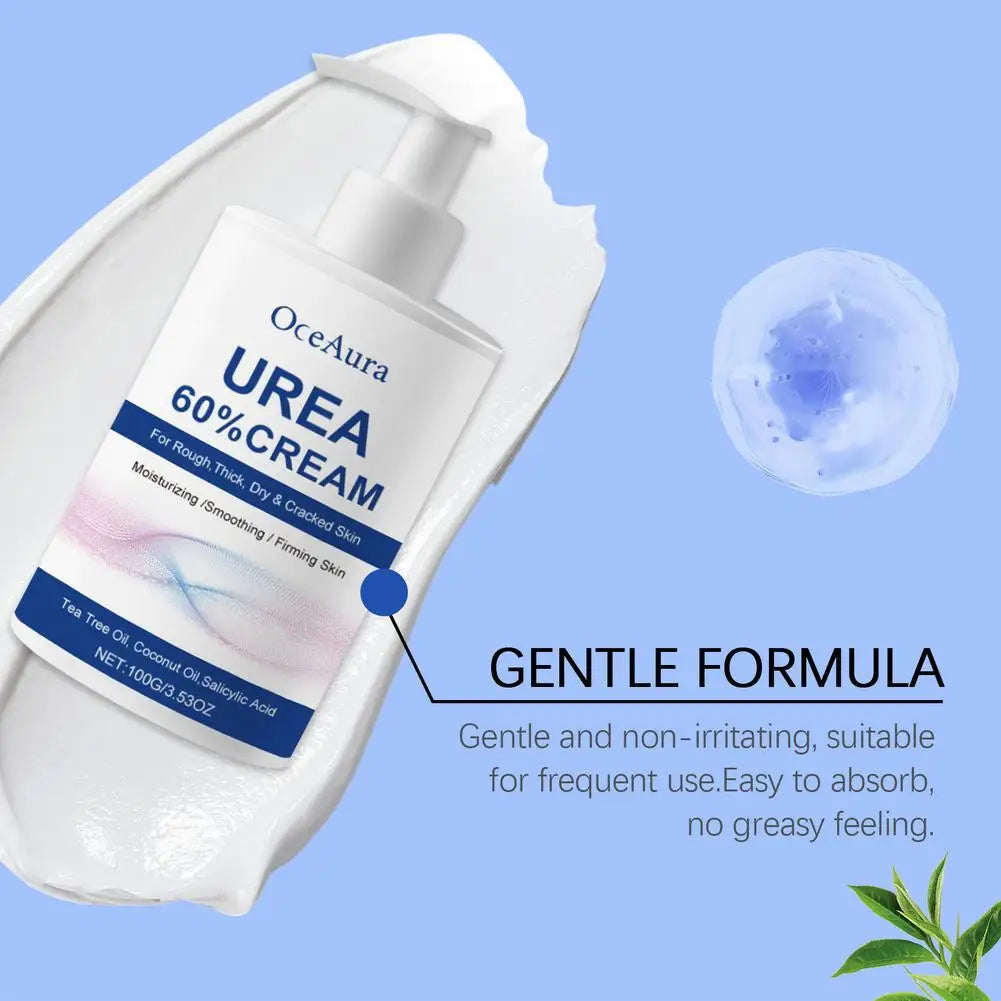 Urea 60% Cream for Cracked Heels - Professional Deep Foot Repair Scrubs Treatments Tidesmit