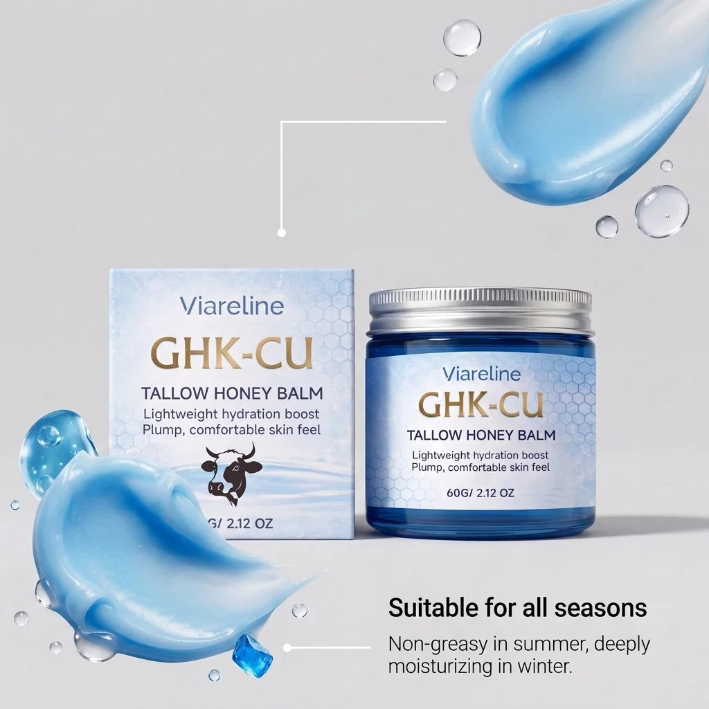 Ghk-Cu Beef Tallow Balm For Body Moisturizer Improve Dry Sensitive Skin Repair Barrier Hydrating Copper Peptides Facial Cream