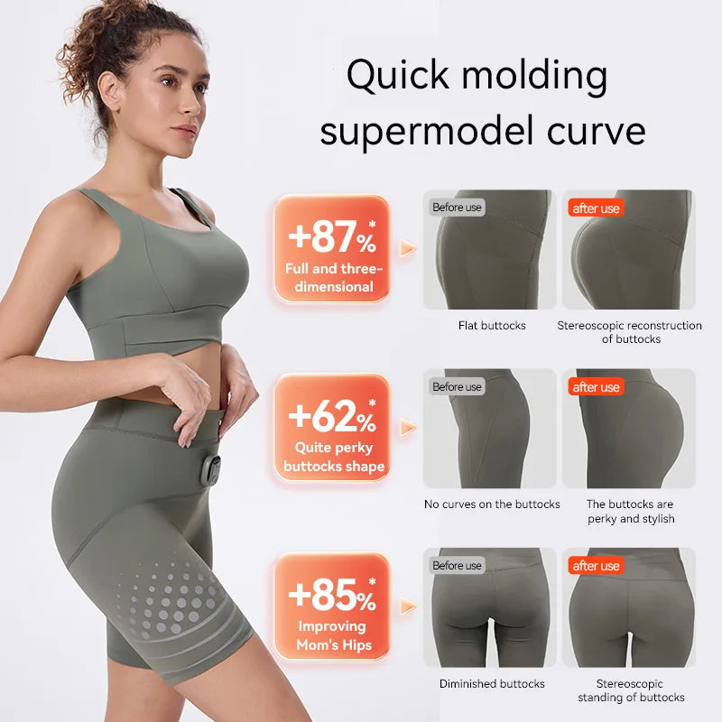 EMS Muscle Stimulator Hip Trainer - Gray Fitness Butt Lifter Relaxation Treatment Tidesmit