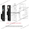 Intelligent Lock for Apartment Face and Palm Vein Recognition Smart Door Lock With Camera Cat Eye Fingerprint Door Lock