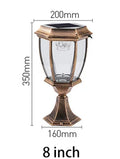 Solar LED Light Outdoor Lamp Pillar Light Solar Panel Spotlights Garden Decoration Outdoor Street Wall Sconce Lamp Sunlight