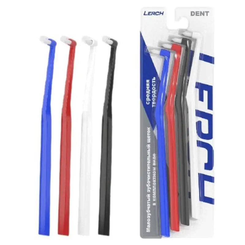 Soft Hair Small Head Single-Beam Toothbrush For Interdental Cleaning Adult Oral Care Deep Cleaning Tool For Teeth Implants