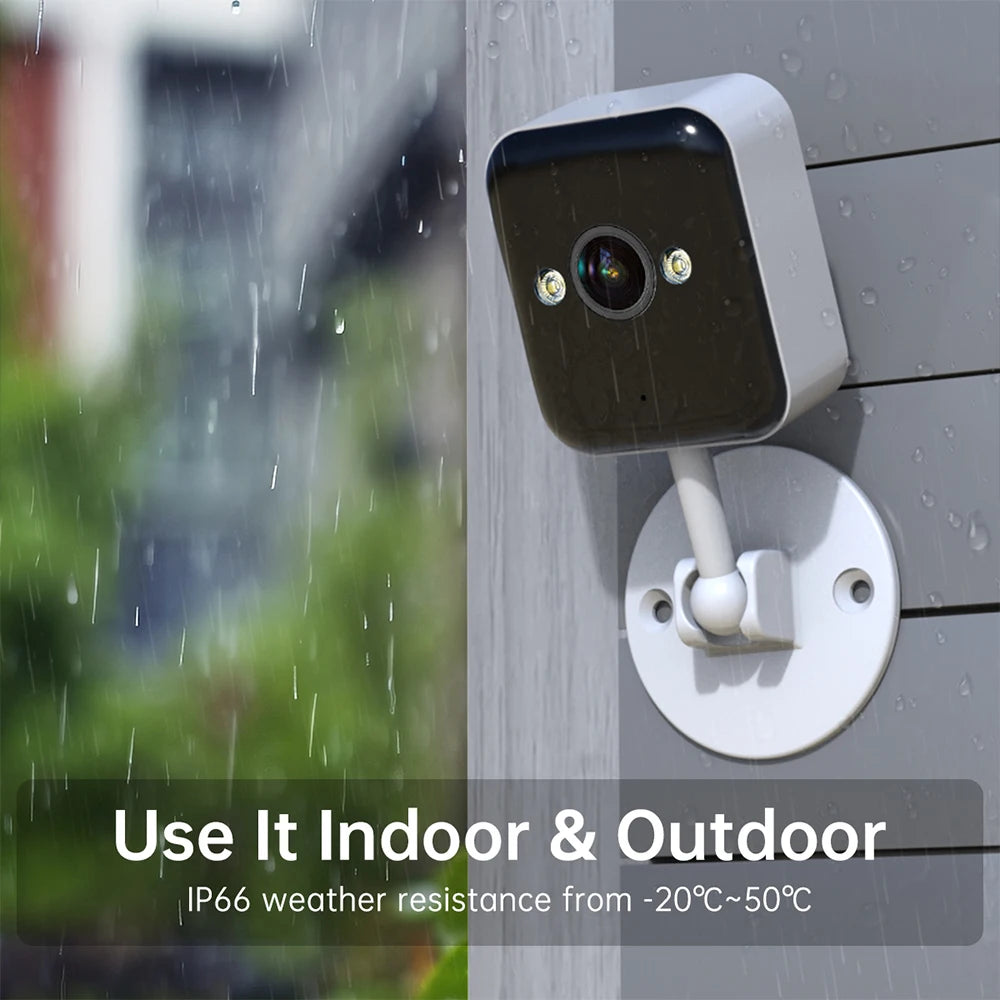 Jooan 2K Mini Security Camera IP Camera Wifi Outdoor CCTV Surveillance Camera 5x Digital Zoom Color Night Home Baby Monitor