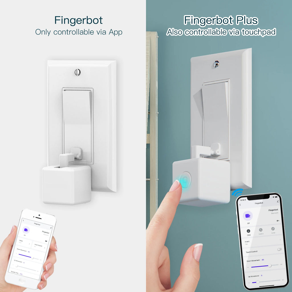 MOES Tuya Fingerbot Button Pusher New Bluetooth finger robot Smart Life App automatic switch Voice Control Alexa Google Home