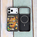 Aramid Fiber Magnetic Case for iPhone 17 Pro Max - Slim Shockproof Cover Black Gold Lion Tidesmit
