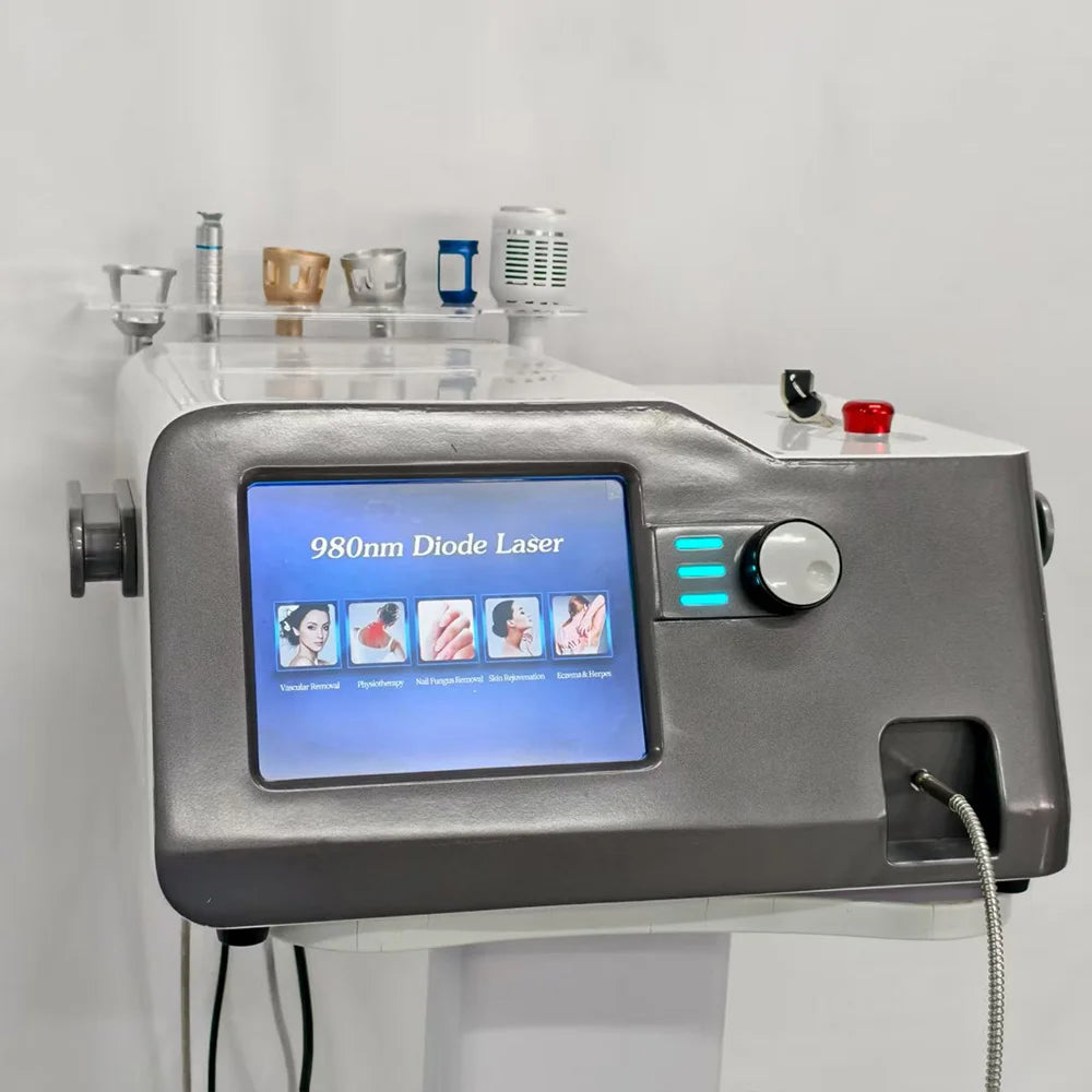 980nm Diode Laser Vascular Vein Removal Device 6-in-1 Therapy Relaxation Treatment Tidesmit