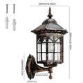 Outdoor Solar Wall Light for Courtyard, Corridor & Passageway - Motion Sensor, European Retro Style, Waterproof