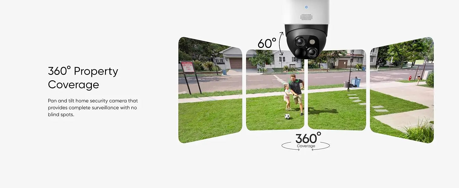 Renewed eufy Security SoloCam S3(S340), Solar Security Camera, Wireless Outdoor Camera, 360 Degree Pan & Tilt Surveillance