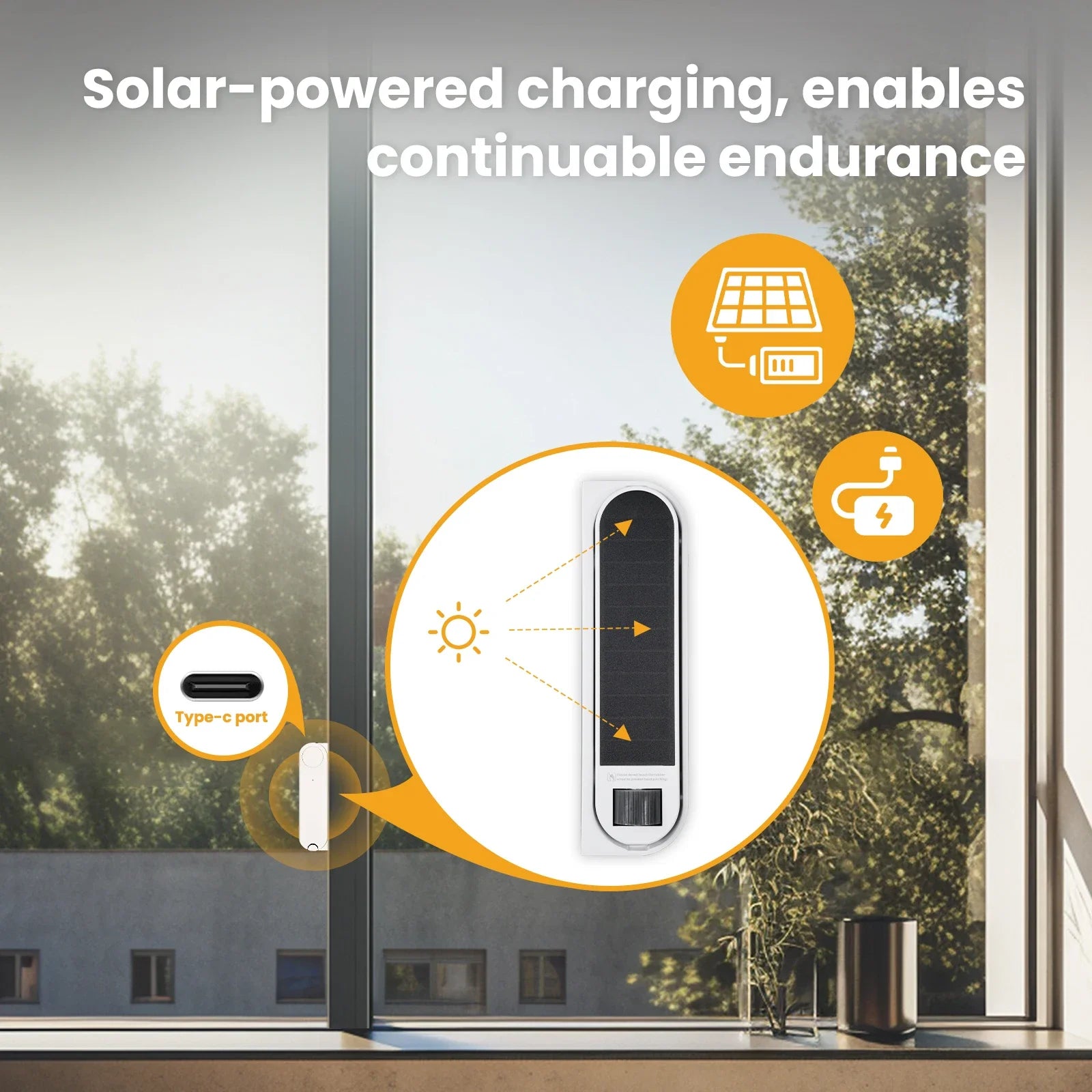 Zigbee Smart Window Pusher | Automatic Solar Powered Window Opener Tidesmit