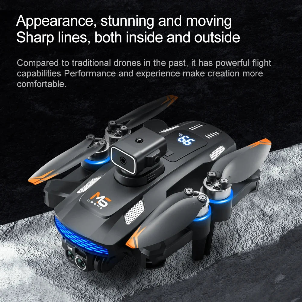 8K Camera Drone with FPV Screen Remote Control - Black Tidesmit