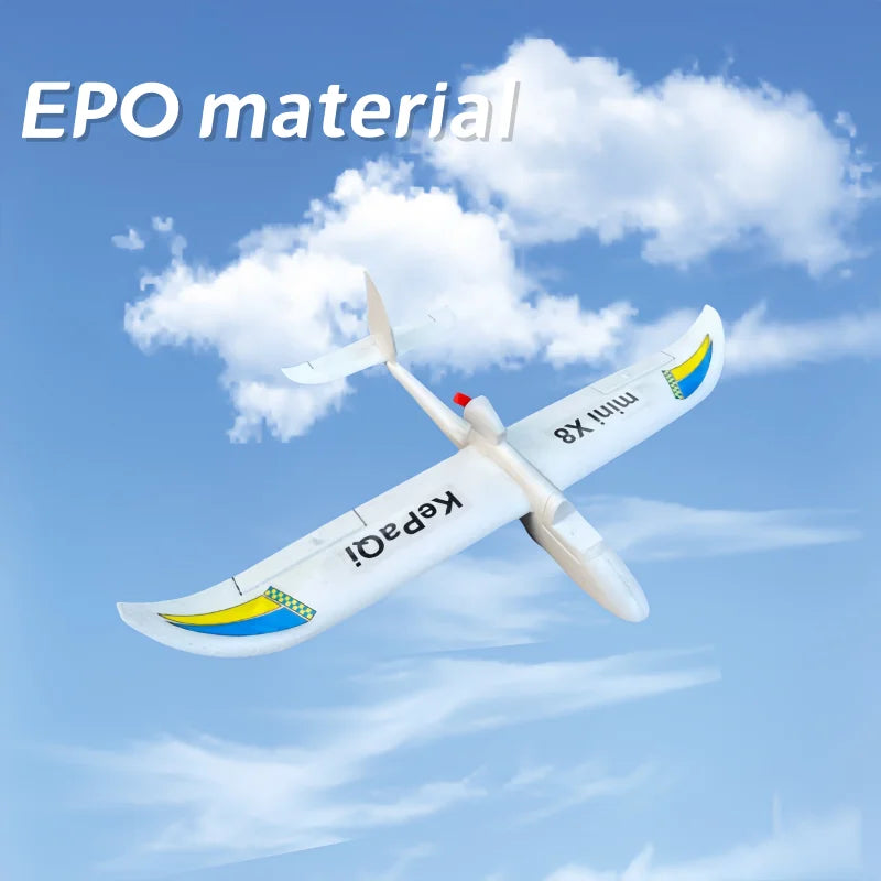 Tidesmit X8 Mini 800mm RC Glider Plane - Stable Beginner Electric Drone Tidesmit