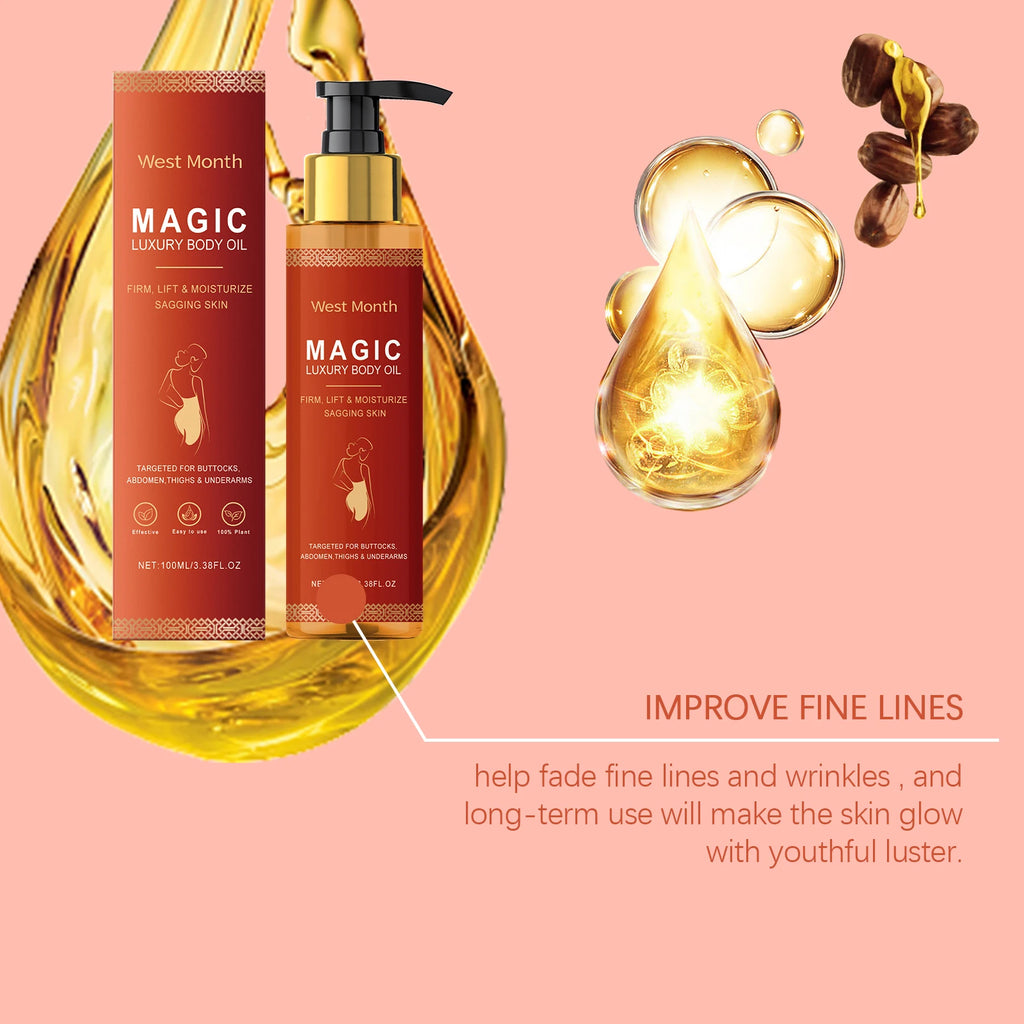 Magic Luxury Body Tightening Oil Deeply Moisturizing Dry Skin Sagging Skin Thighs Rejuvenating Repairing Soften Nourishing Oil
