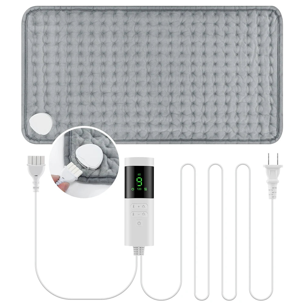 Electric Heating Pad for Neck and Back with 9 Heat Levels - Tidesmit Body Shaping Massage Equipment Tidesmit