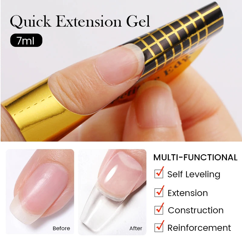 Extension Nail Gel for PMU Machines - Durable Construction Polish Permanent Makeup Machines Tidesmit