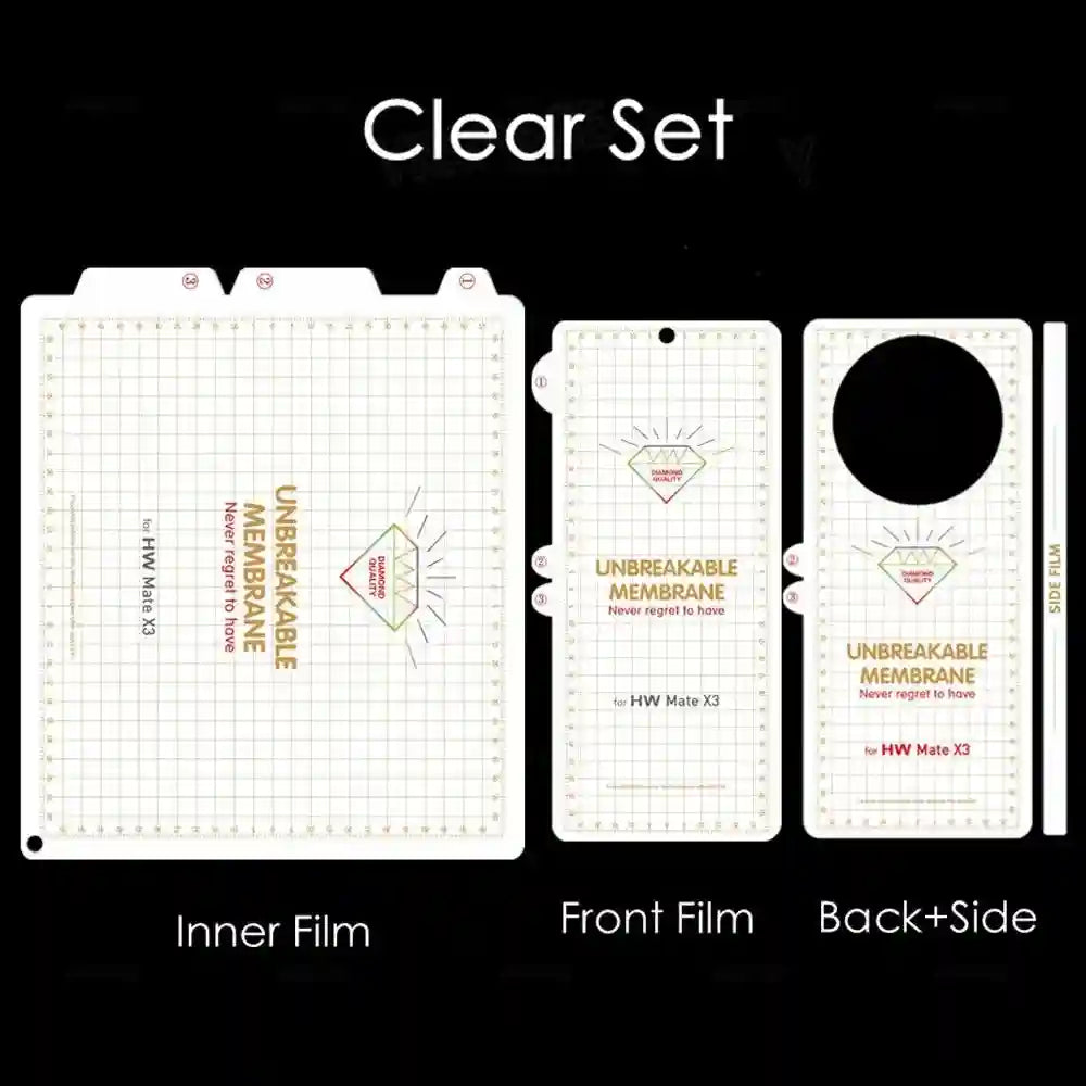 Huawei Mate X6 Screen Protector: Anti-Scratch HD Clear Film AE Clear Set (4 in 1) Tidesmit