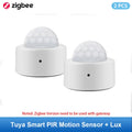 Zigbee Luminance Light Sensor for Smart Home Automation & Energy Saving With Lux 2pcs Zigbee Tidesmit