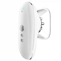 White, ergonomic 4-in-1 body sculpting device with silver control buttons, mode indicators, and a silver massage head.