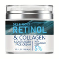 ENVISHA 5% Retinol and Collagen face cream jar, 50ml hydrating moisturizer with hyaluronic acid for daily skin care.