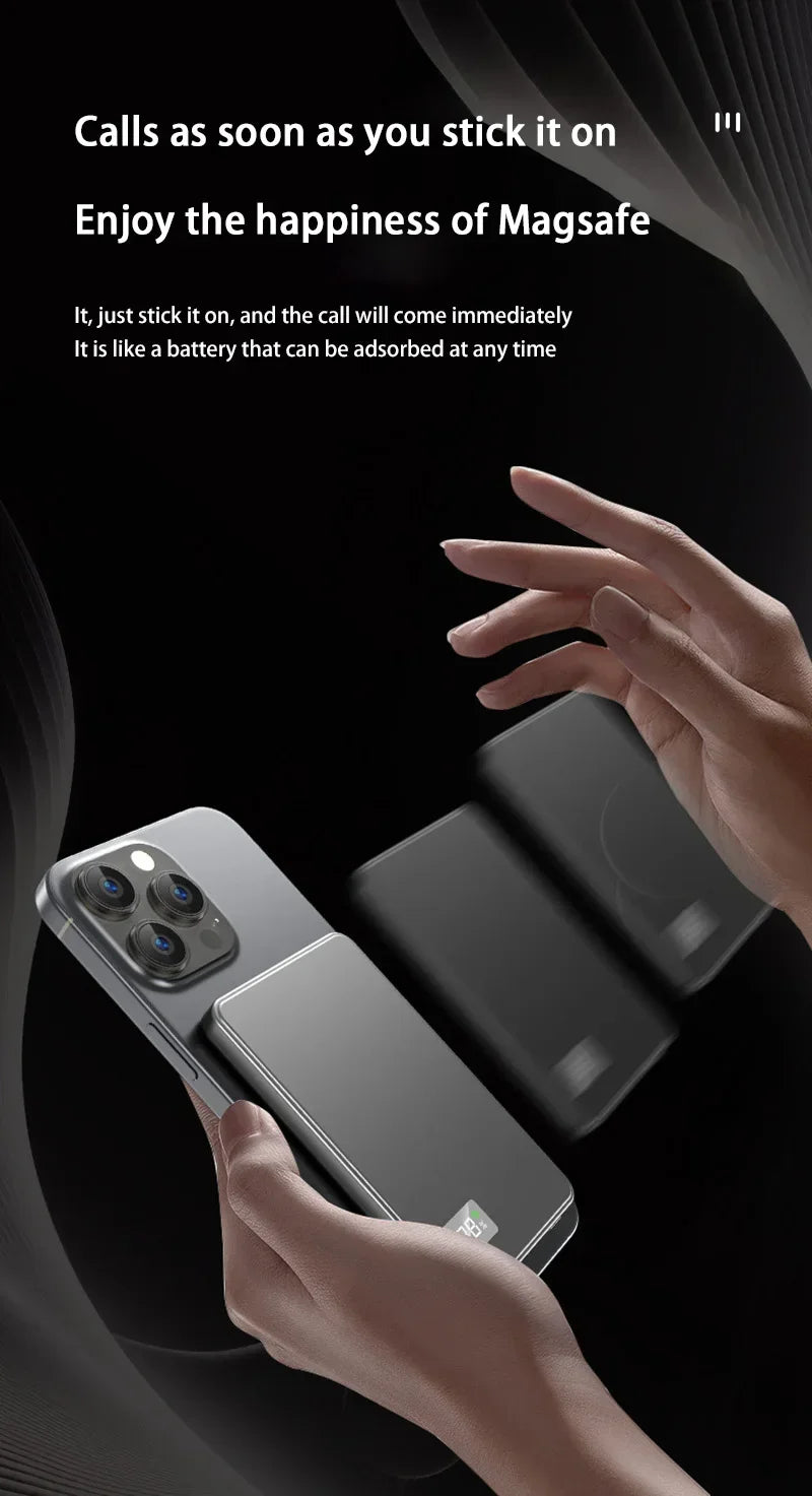 Magnetic Portable Charger 50000mAh - 22.5W Fast Charging Power Bank Tidesmit
