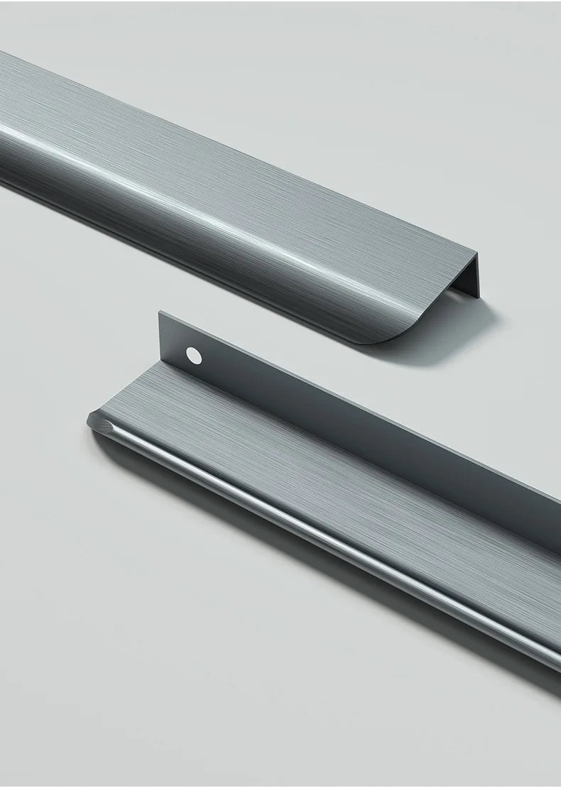 Invisible Wardrobe Handle Minimalist Modern Minimalist Cabinet Door Drawer Cashmere Gray Cabinet Furniture Hardware Small Handle