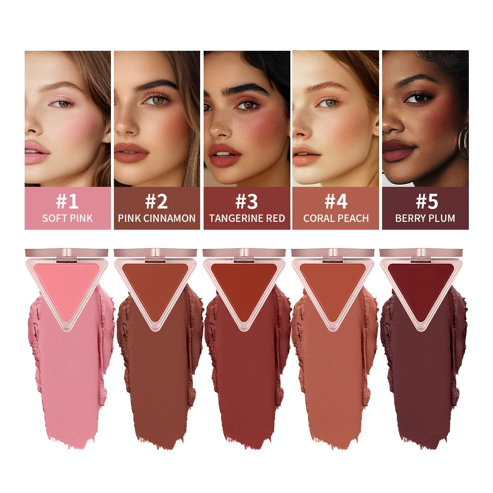 Tidesmit Higher Standard satin matte cream blush texture close-up for natural brightening and long-lasting face makeup