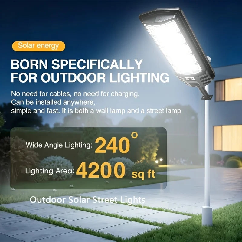 New High-brightness Solar Light With Motion Sensor, Auto On And 3 Lighting Modes. IP65 Waterproof, 10+ Hours Runtime, Ideal For Garage, Parking Lot And Emergency Lighting. Great Birthday Gift For Family And Friends.