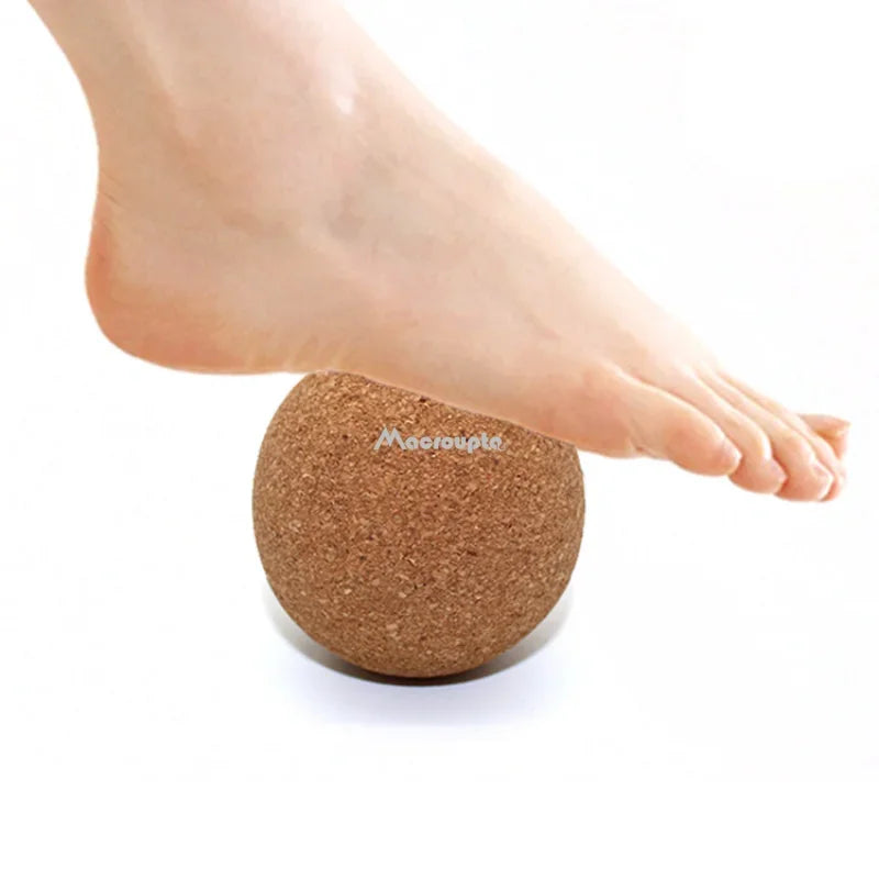 Cork Massage Ball for Deep Tissue Muscle Relief - 5cm, 6cm, 8cm Options Back Massage Instrument Tidesmit