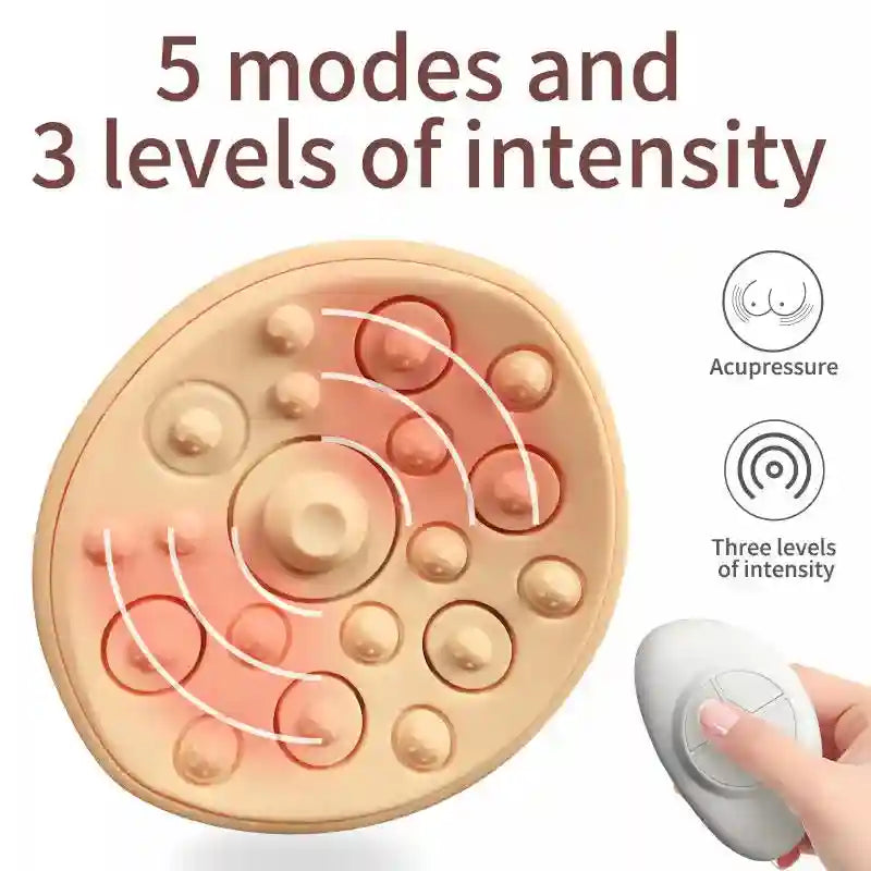 Electric Breast Massager for Firming - Gold Rechargeable Device Massage Cushion Tidesmit