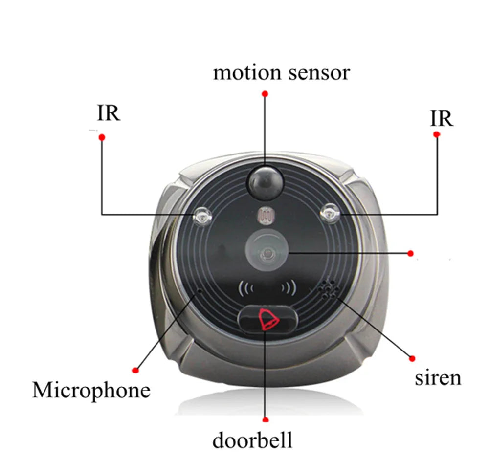 4Inch IPS Screem Rollup APP WIFI+GSM Doorbell Visual Door Viewer IR Night Vision Motion Detection Video Door Phone Camera