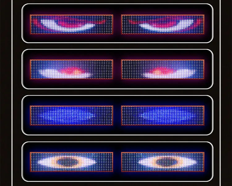LED Pixel Panel Car Display 120x16.6cm - Programmable Scrolling Sign Tidesmit