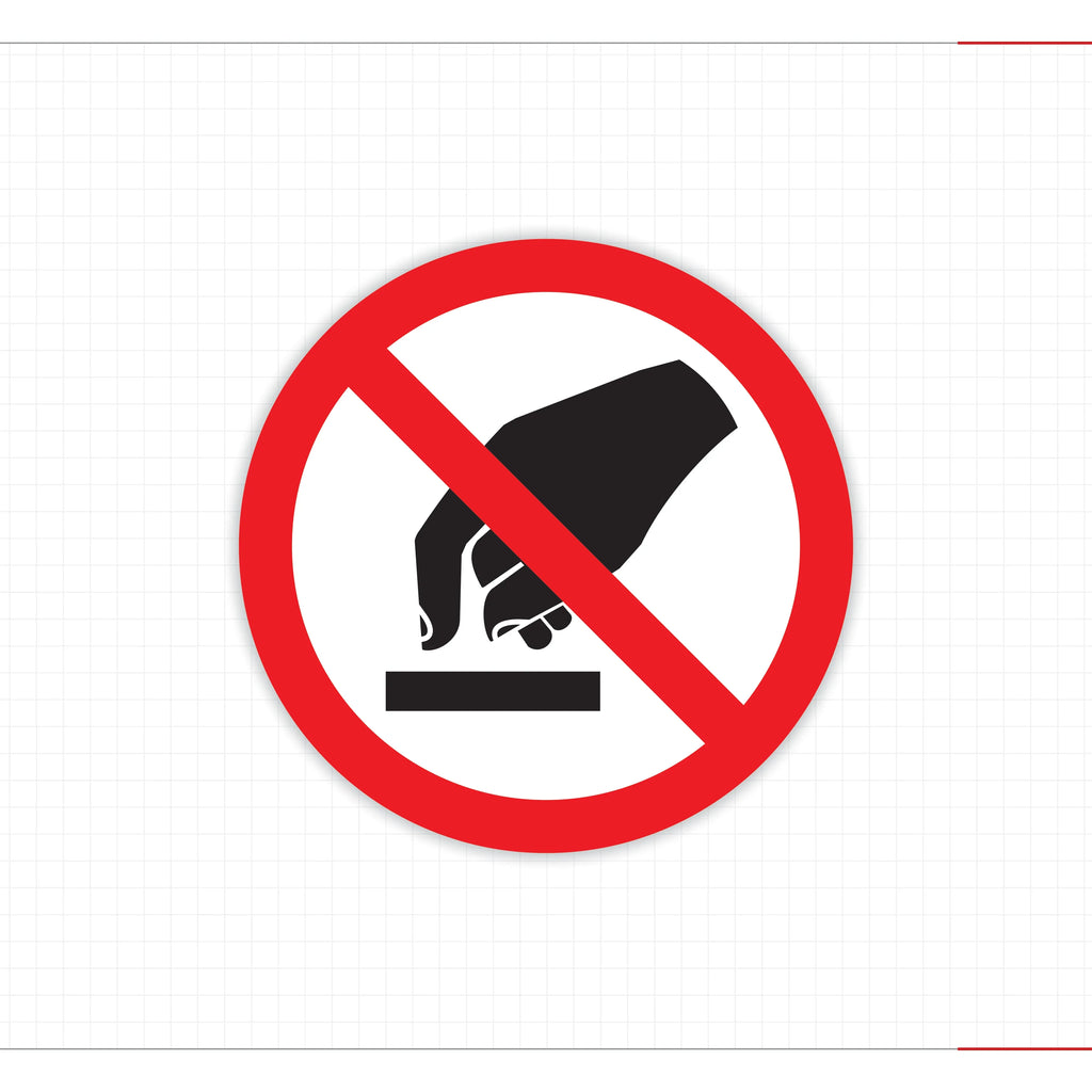 Warning Hot Surface Safety Decal Wear Protective Gloves ANSI ISO Compliant - Angle/Detail 5