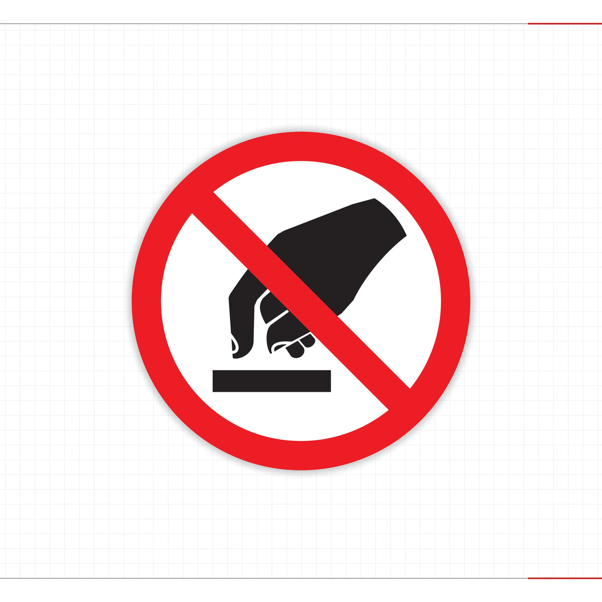 Warning Hot Surface Safety Decal Wear Protective Gloves ANSI ISO Compliant - Angle/Detail 5