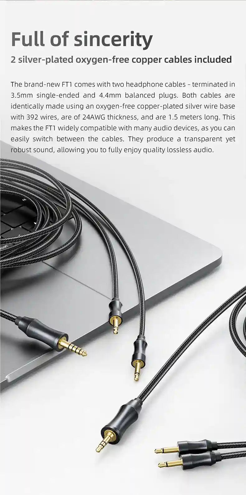 FiiO FT1 Closed-Back Over-Ear Headphones with 60mm Wood Driver Tidesmit