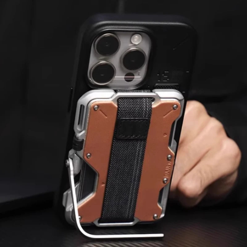 Magnetic Carbon Fiber Wallet: 6-in-1 Slim Fit Phone Case Tidesmit