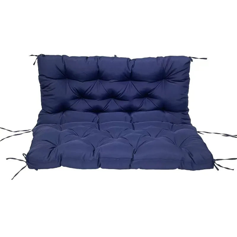 Bench Cushion with Backrest 2 or 3 Seat Swing Replacement Cushions Overstuffed for Garden Patio Furniture Loveseat Swing Outdoor