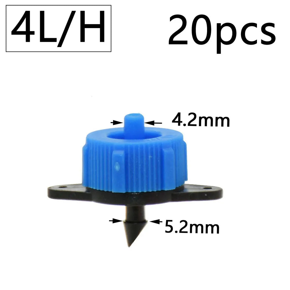 Garden Drip Irrigation Dropper 1/8" 2/4-Way Water Pipe Connector 4/7mm To 3/5mm Hose Bend Arrow Emitter Watering Dripper